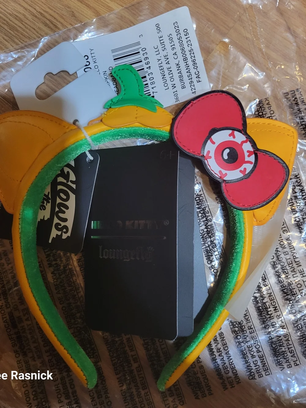 Loungefly Glow In The Dark Hello Kitty Halloween Ear Headband